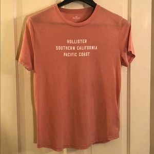 Vintage style Light pink Hollister graphic tee M